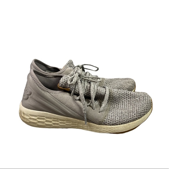 Men’s New Balance Pointure Hommes Gray Knit Sneakers - Picture 4 of 4